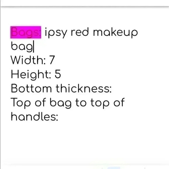 IPSY RED MAKEUP BAG - Picture 8 of 8